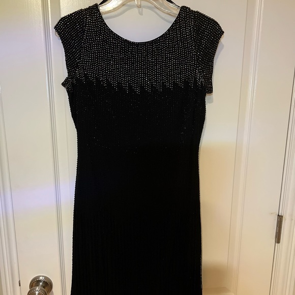 Aidan Mattox Beaded Fringe Dress - Size 4 - Picture 4 of 12